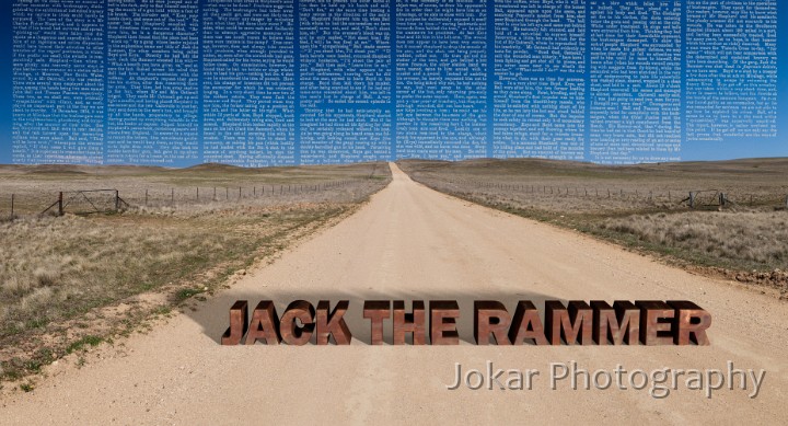 Jack the Rammer.jpg - Jack the Rammer.  Bushrangers are iconic figures in the mythology of colonial Australia. They still appeal to our sense of national identity because we see them as being brave, independent, charismatic, anti-authoritarian, and resourceful. Underdogs, tragic heroes - just like we’d like to imagine ourselves to be.  The reality is that most lived pretty sordid and short lives, and were often quite unpleasant and disloyal in their personal affairs - more ‘hood’ than ‘Robin Hood’.Bushrangers were active in the Monaro region during two periods of the 19th century. Firstly during the late 1820s and ‘30s, when most were escaped convicts, and then again around the early 1860s when the gold rushes were in full swing at Kiandra and Araluen. For a few months at the end of 1834 ‘Jack the Rammer’, along with fellow gang members Edward Boyd and Joseph Keys, ranged across the Monaro. Jack the Rammer, a.k.a. ‘Billy the Rammer’, is believed to have been William Roberts, a cooper who was transported in 1833 from the town of Dudley in Worcestershire, after being convicted for stealing a bucket. (A personal coincidence here: my great-grandfather William Rial was born a short way from Dudley in the village of Hallow, and was himself transported in 1835, and assigned to work at Wanniassa station, just to the north of the Monaro).After escaping with Joseph Keys from Goulburn Gaol in September 1834, Roberts  and Keys joined up with Boyd, and the three began a series of nocturnal robberies on stations of the Monaro, including Coolringdon, 10km southwest of Cooma. In the course of a holdup at Rock Flat station in mid-December, The Rammer was shot and killed by the station overseer Charles Fisher, who was himself shot, beaten and left for dead by the other two outlaws. Boyd was shot dead by a trooper in mid-January while trying to escape across the Snowy River, and Keys was captured two days later at Jimenbuen, tried and hung in June 1835. Like many bushrangers, the gang had a short, bloody and spectacularly unsuccessful career.The base photograph for this image was taken on the Springfield Road, not far from Coopers Lake, and not too far south of where ‘The Rammer’ met his end. The newspaper text (from the Christchurch Star, 8 April 1879) is a lurid account of the exploits and demise of the Rammer Gang.